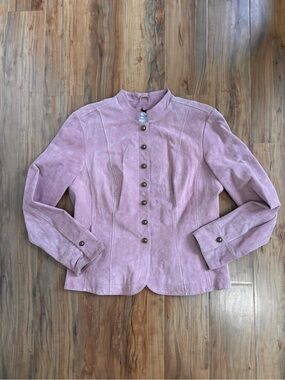 VTG Live-a-Little Blush Pink Leather Jacket